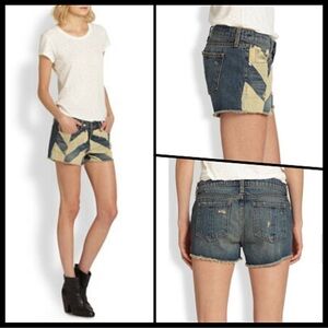 Rag & Bone Distressed Cut-off Denim Shorts 24
